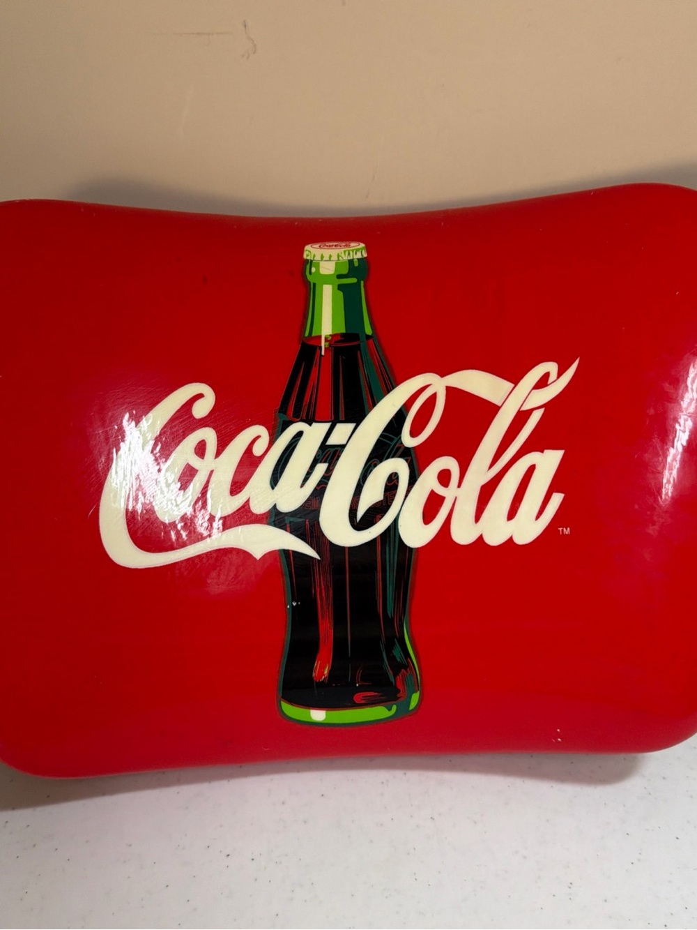 NOS Vintage Coke Retro Vinly Red Chair Back Display Collectible